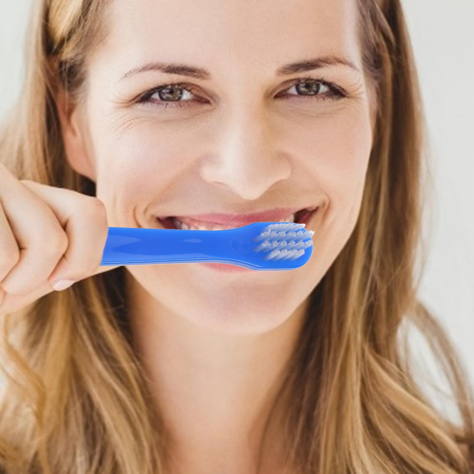 5 Set Spazzolino Dentiera Adulto Spazzolino Ergonomico Rimozione Facile Macchie E Portatile Per Denti Falsi 4 Pezzi*5