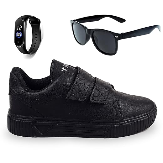 Sapatenis Infantil Sapatilha Calce Facil Casual Social LIGHT + Oculos Relogio