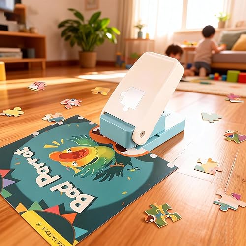 Miniatura 6 de KW-triO Puzzle Punch DIY - Cortador de piezas para rompecabezas personalizado, rompecabezas de fotos personalizadas, herramienta de fabricación de