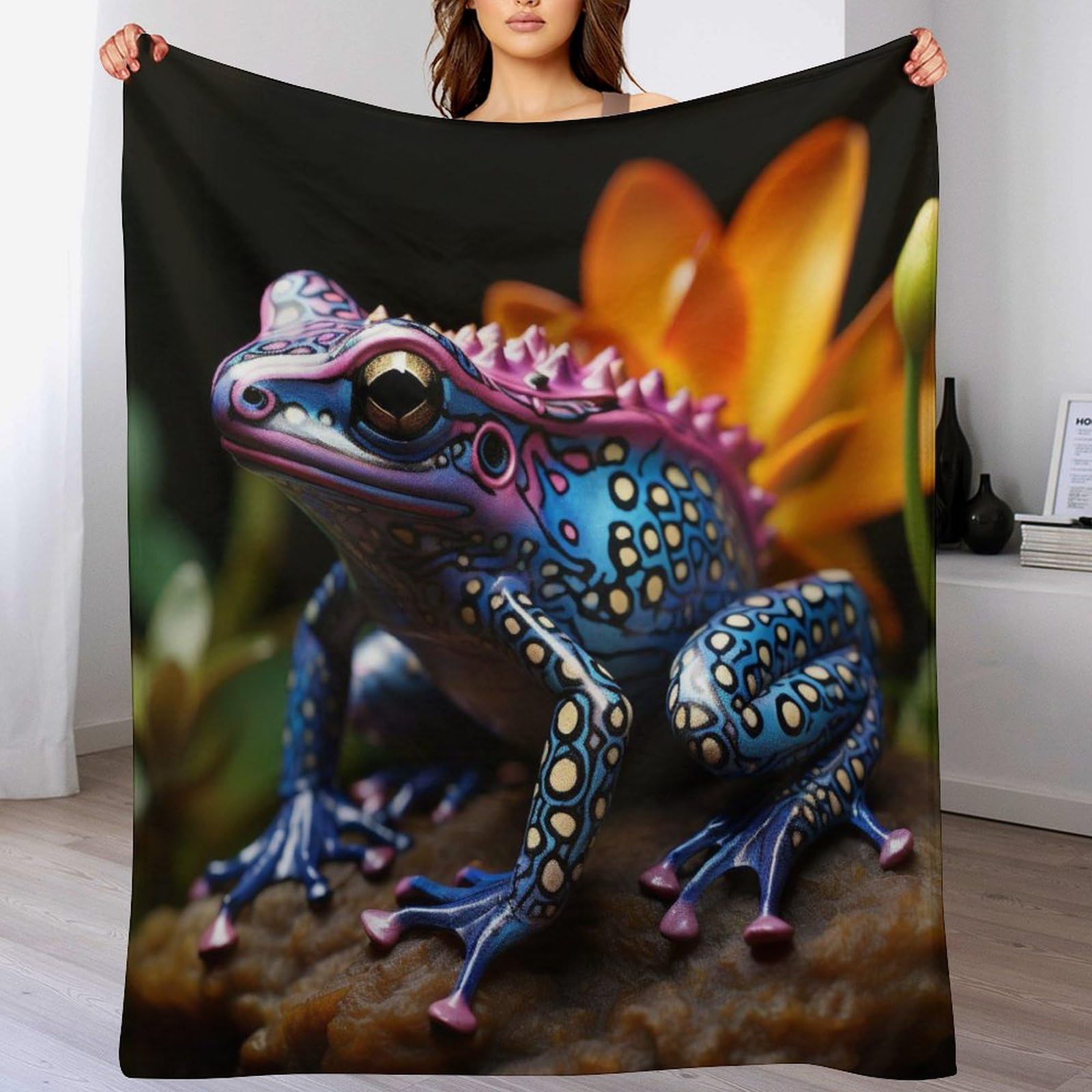 Couverture grenouille bébé et adulte pour apaiser les nuits fraîches