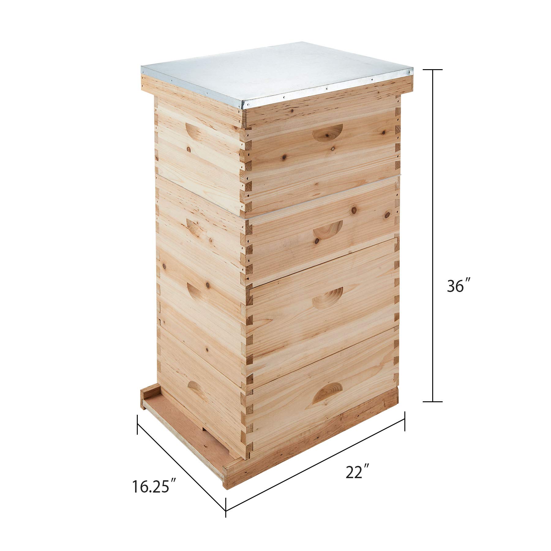 Buy CREWORKS Bee Hive, 4 Layer Beehive Bee Box, Bee Keeping Supplies
