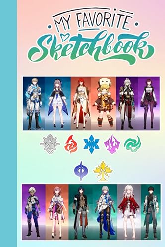 Honkai Sketch Book for Fan Teen Men Women Honkai Notebook for Drawing Art Blank Pages Sketchbook for Drawing Sketching and Notes Gifts on all ...