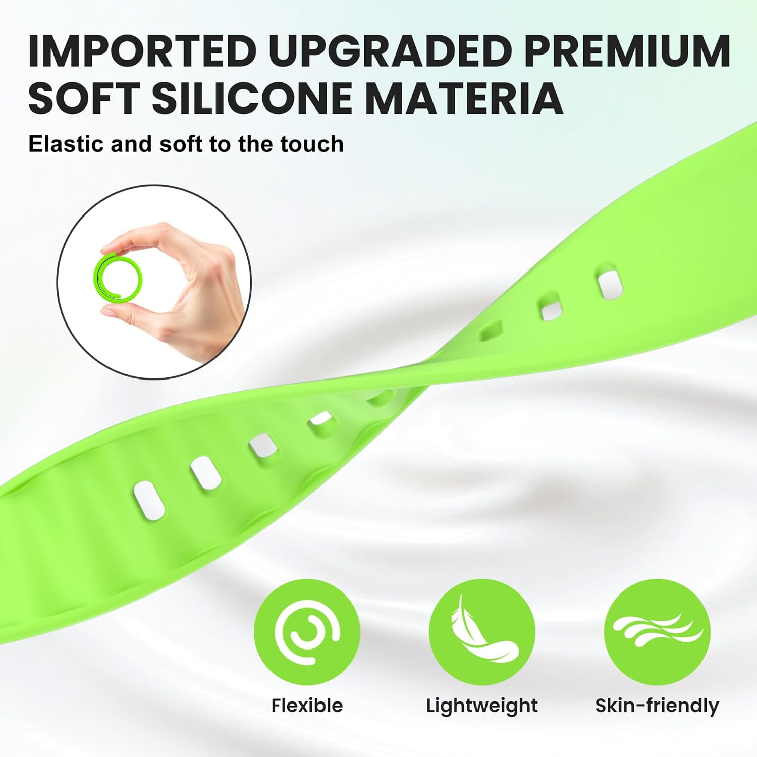 12 Pack Silicone Sport Bands Compatible with Apple Watch Band Women Men