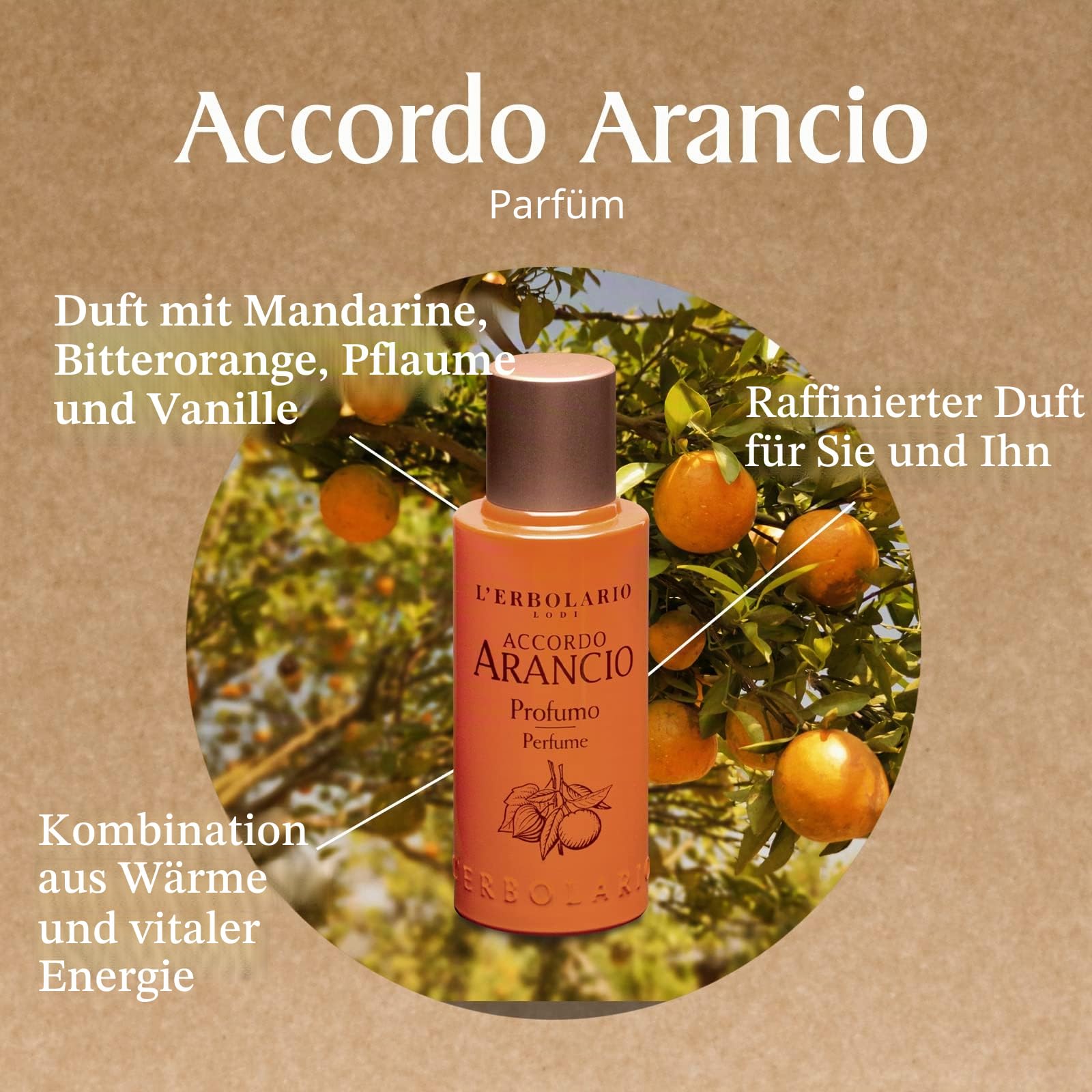 L'Erbolario ACCORDO ARANCIO Eau de Parfum, 50 ml