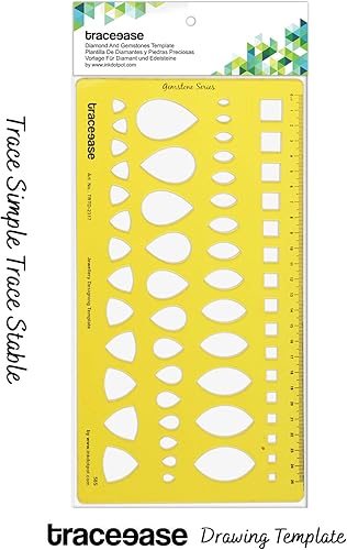Miniatura 3 de Traceease CuadradoMarquesaPeraTrillón Guía de piedras preciosas Herramientas de dibujo Plantillas de diseño de joyas Plantillas de joyería