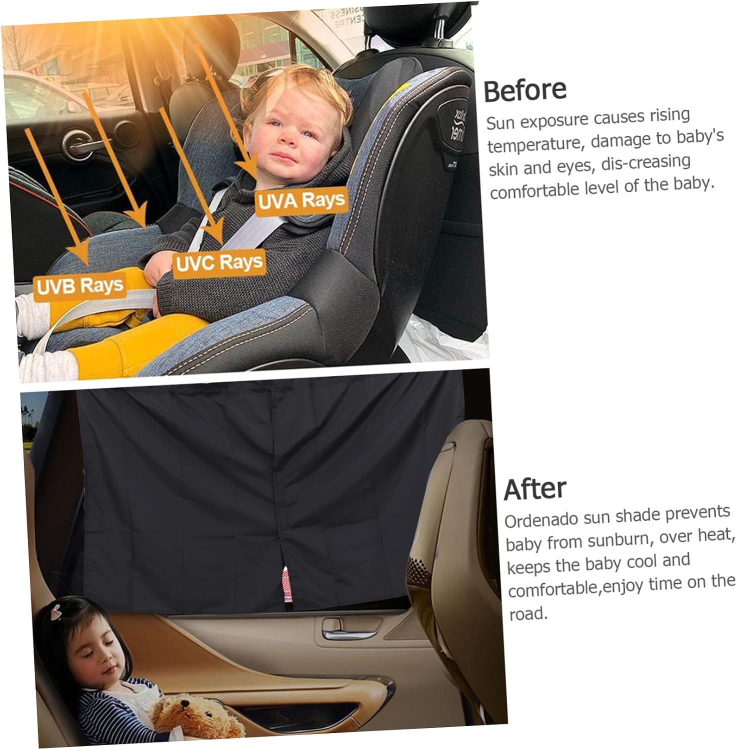 MAGICLULU Removable Car Privacy Partition Curtain Shade Breathable Black Sunshade for Travel Camping and Family Blocks Sunlight and Enhances Privacy Vehicle Interior