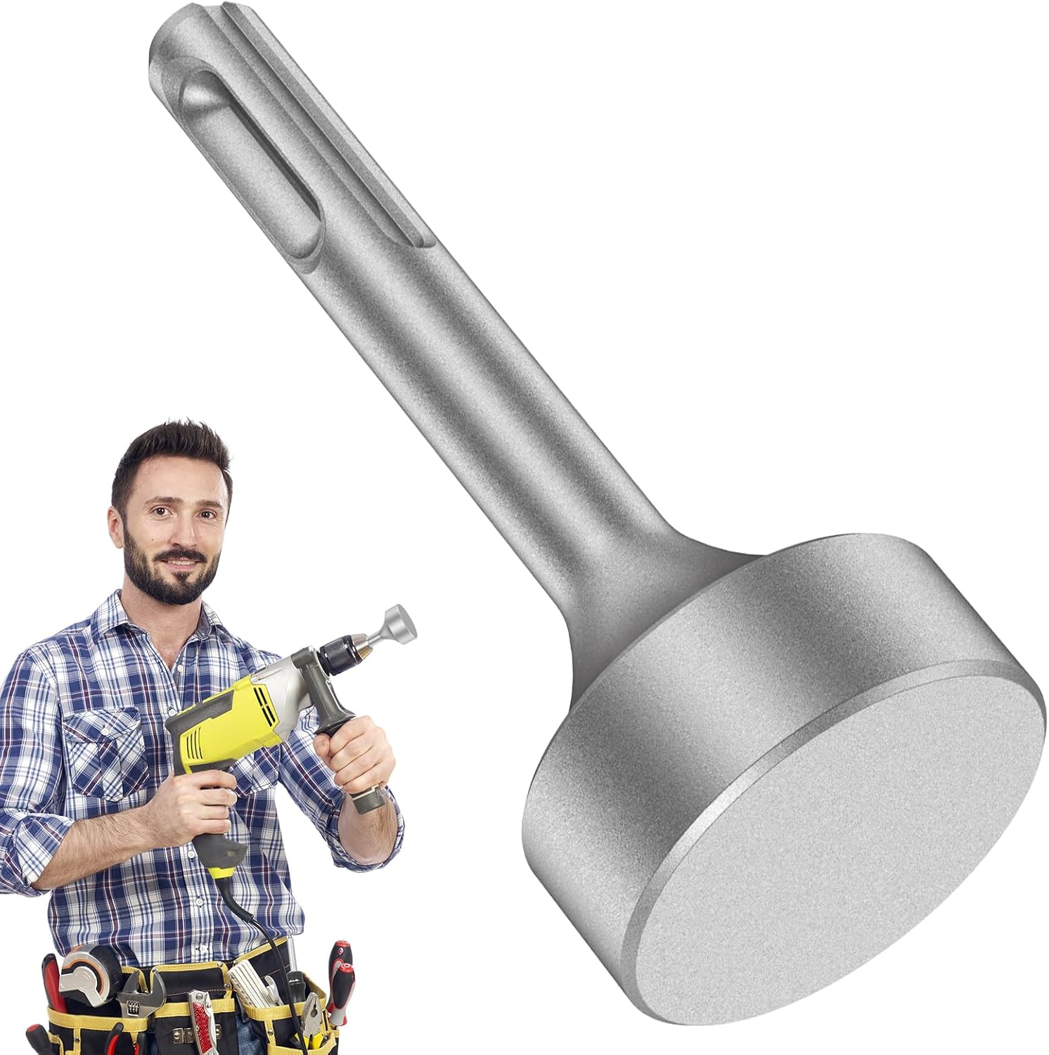 Ihvewuo SDS Plus Ground Rod Driver, 85mm Heavy Duty Steel