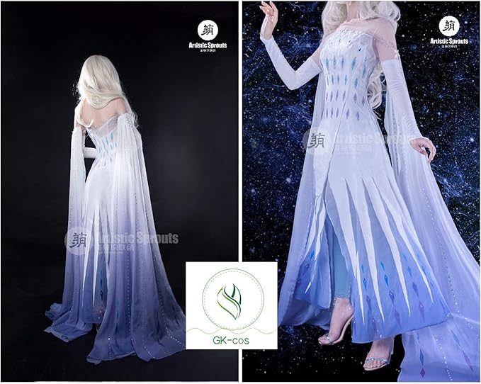 おトク アナと雪の女王2 エルサ 精霊 スノークイーンドレス 衣装 コスプレ Www Thjodfelagid Is