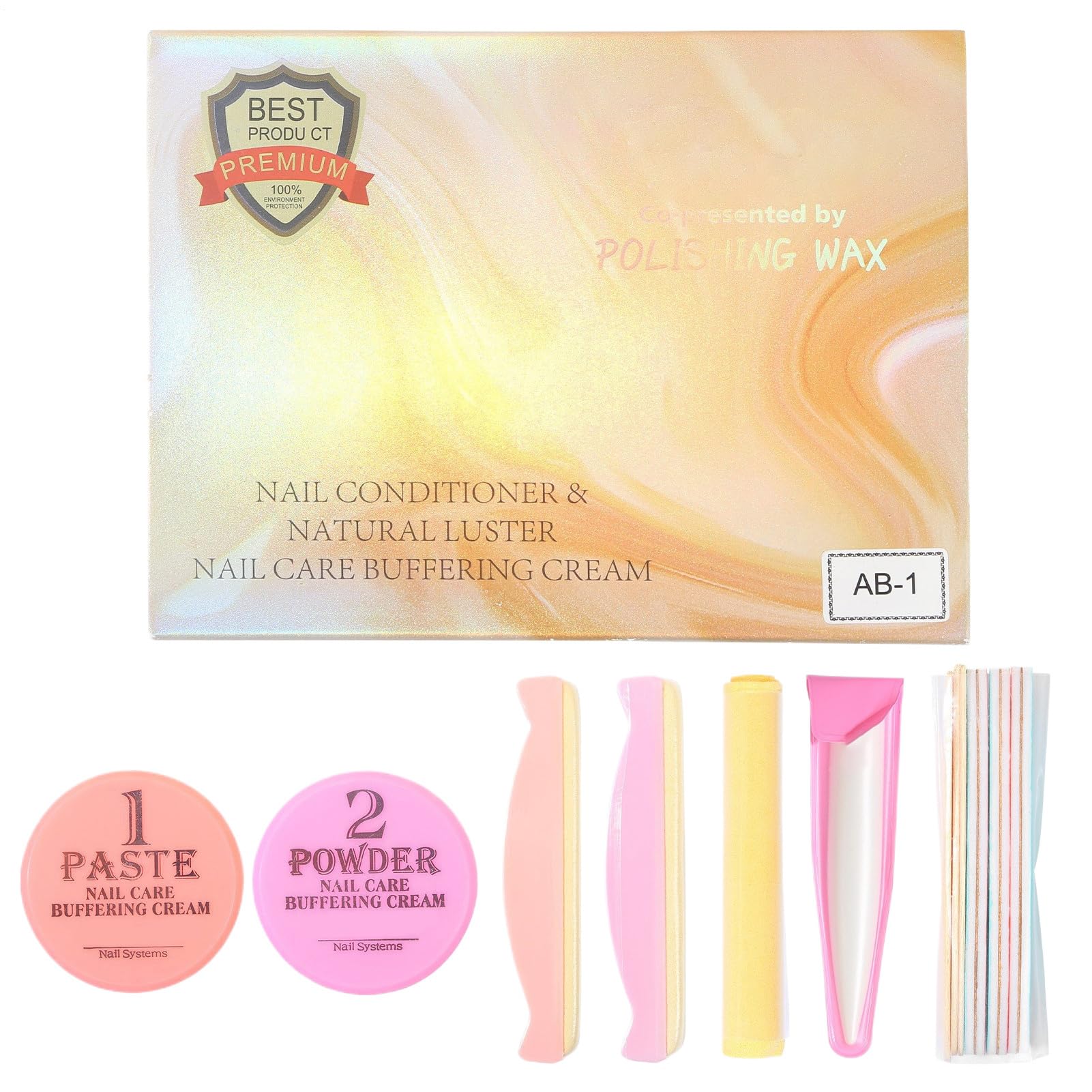 Kit Manucure Japonaise Longue Durée, Kit Manucure Japonaise, Kits Polissage Réparation Professionnels Ongles Avec Outils Polissage, Kits Soin Ongles Aux Ingrédients Naturels, Pour Salon De Manucures