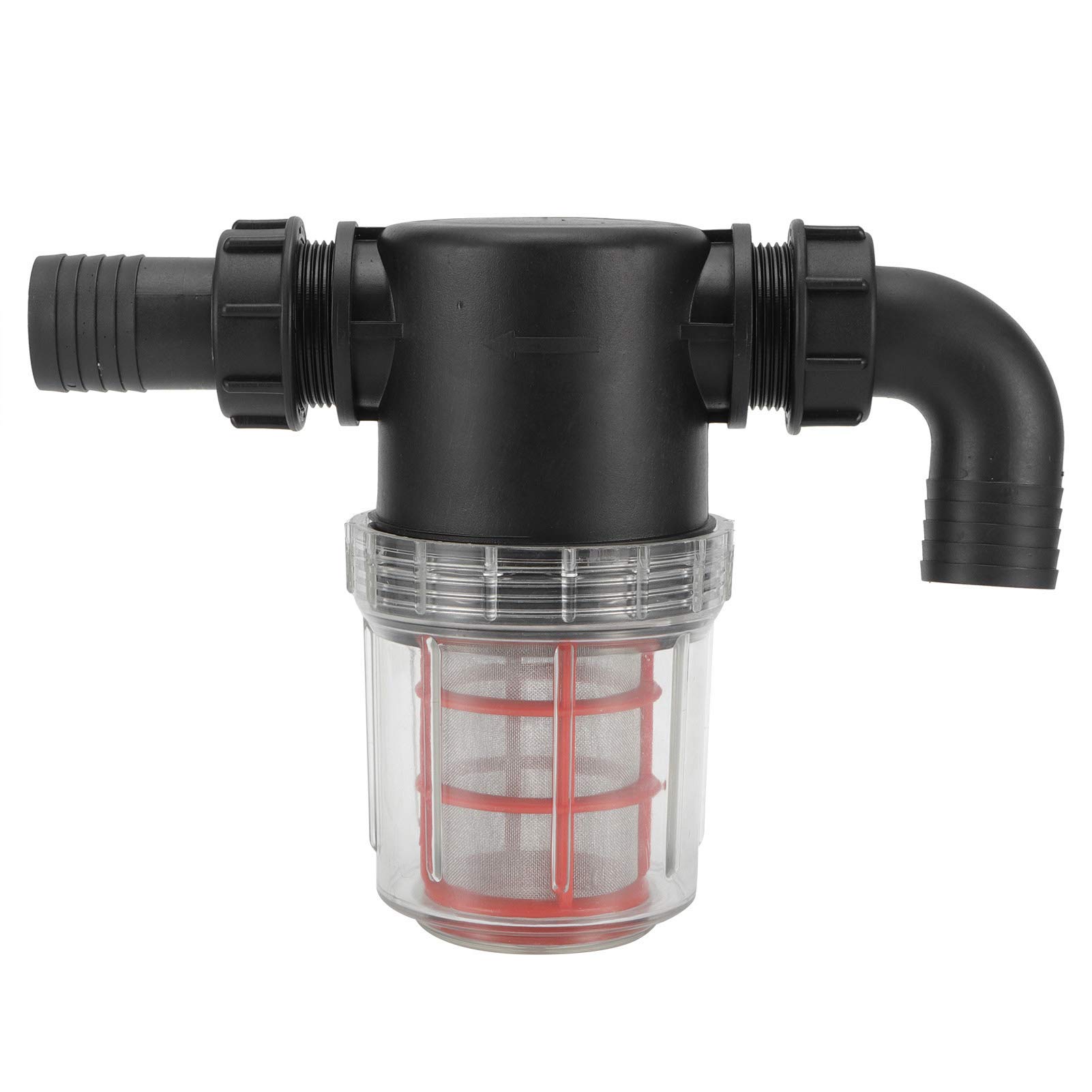 Cocoarm Filtro per Irrigazione a Schermo Filtro per Irrigazione a Goccia in ABS 27 X 21 X 9 Cm per Acqua Trasparente a Grande Flusso con 2 Tubi di Interfaccia per Giardino Serra Prato Uso Agricolo