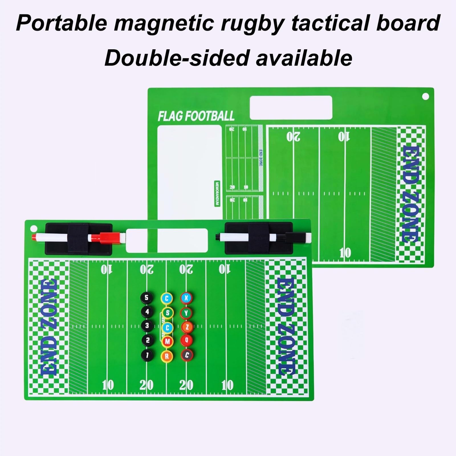 41 X 28.5 CM Lavagna Magnetica Calcio, Cartella Tattica per Allenatore di Calcio, con Pennarello e Pedine Magnetiche, Materiale Resistente, Ideale per L'allenamento