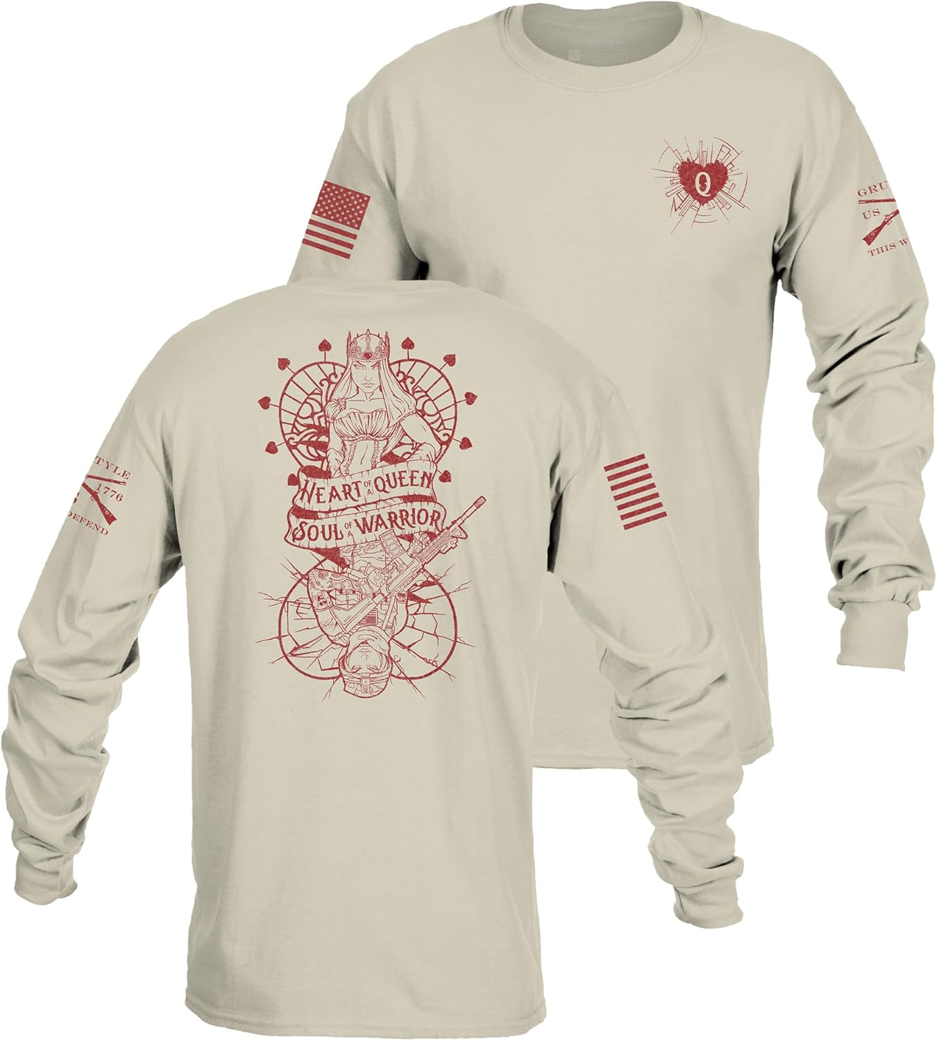 Grunt Style Heart and Soul of a Warrior Women's Long Sleeve T-Shirt