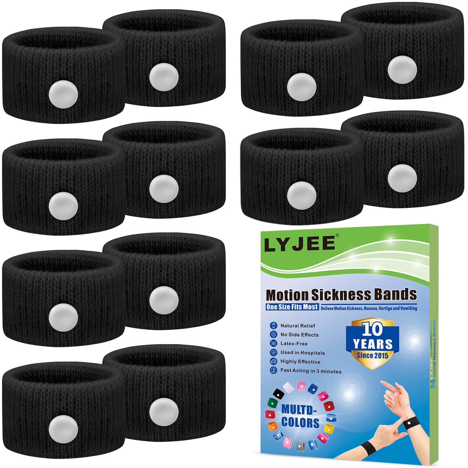 Motion Sickness Bracelets Anti Nausea Wristbands for Adult and Kids