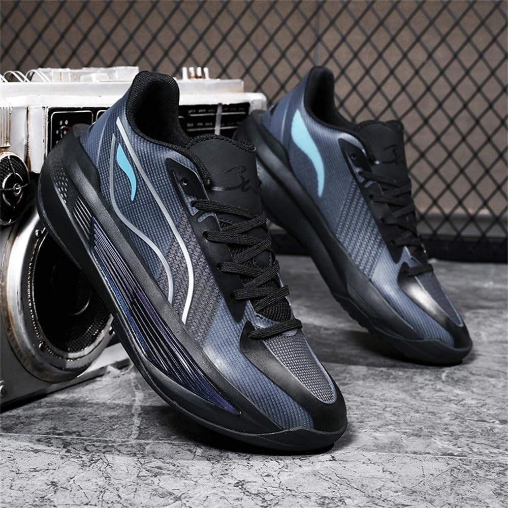 Genérico Zapatillas de Baloncesto for Hombre, con amortiguación, Resistentes al Desgaste, Antideslizantes, Agarre Rebote, Zapatillas Entrenamiento Deportivas Moda Zapatos para Caminar