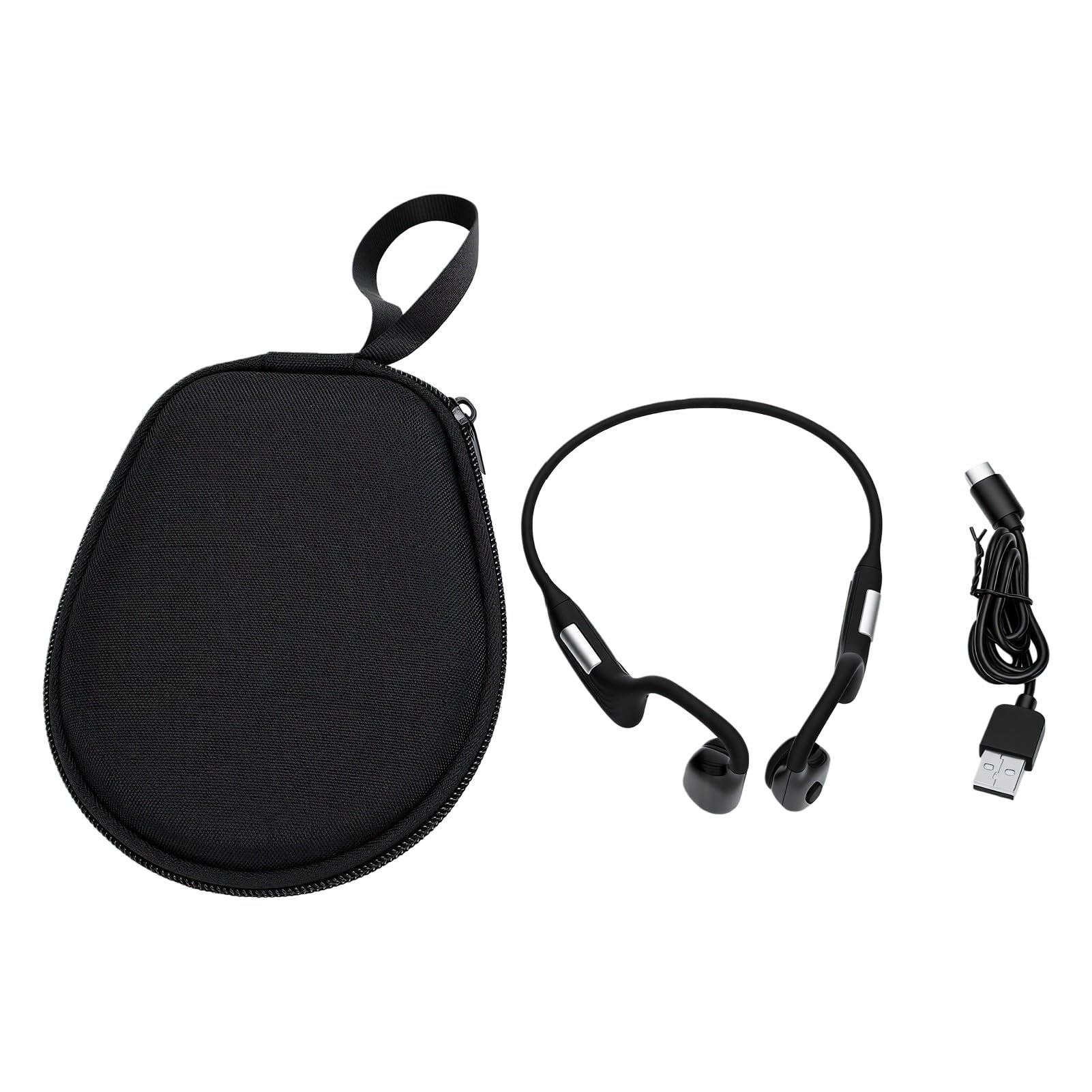 Karlak Cuffie a Conduzione Ossea, Comode Cuffie Wireless per un Udito Migliorato All'aperto, Auricolari Sportivi Impermeabili per Passeggiate e Allenamenti