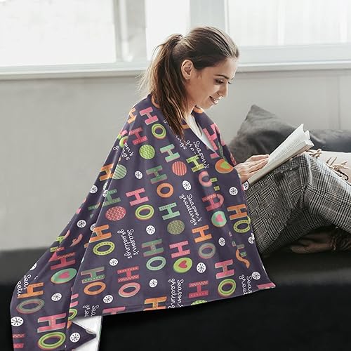 Miniatura 6 de KLL Merry Christmas Hoho Sofa Throw Blanket 60x90 Inches Comfy Spring Blanket for Bed, Office, Bedroom