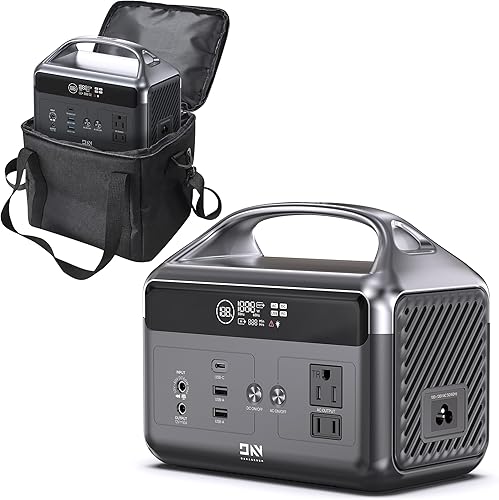 DaranEner Estación de energía portátil de 60,000 mAh con bolsa de almacenamiento, batería de reserva LiFePO4 de 192 Wh, generador solar con 2 tomas