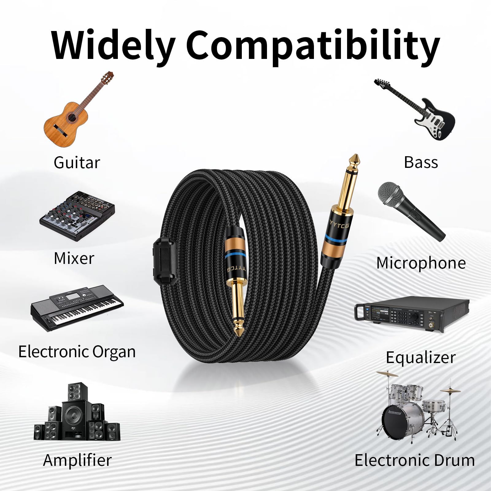 Premium Guitar Cable - 26ft OFC Shielded -8 Premium Guitar Cable - 26ft OFC Shielded -8