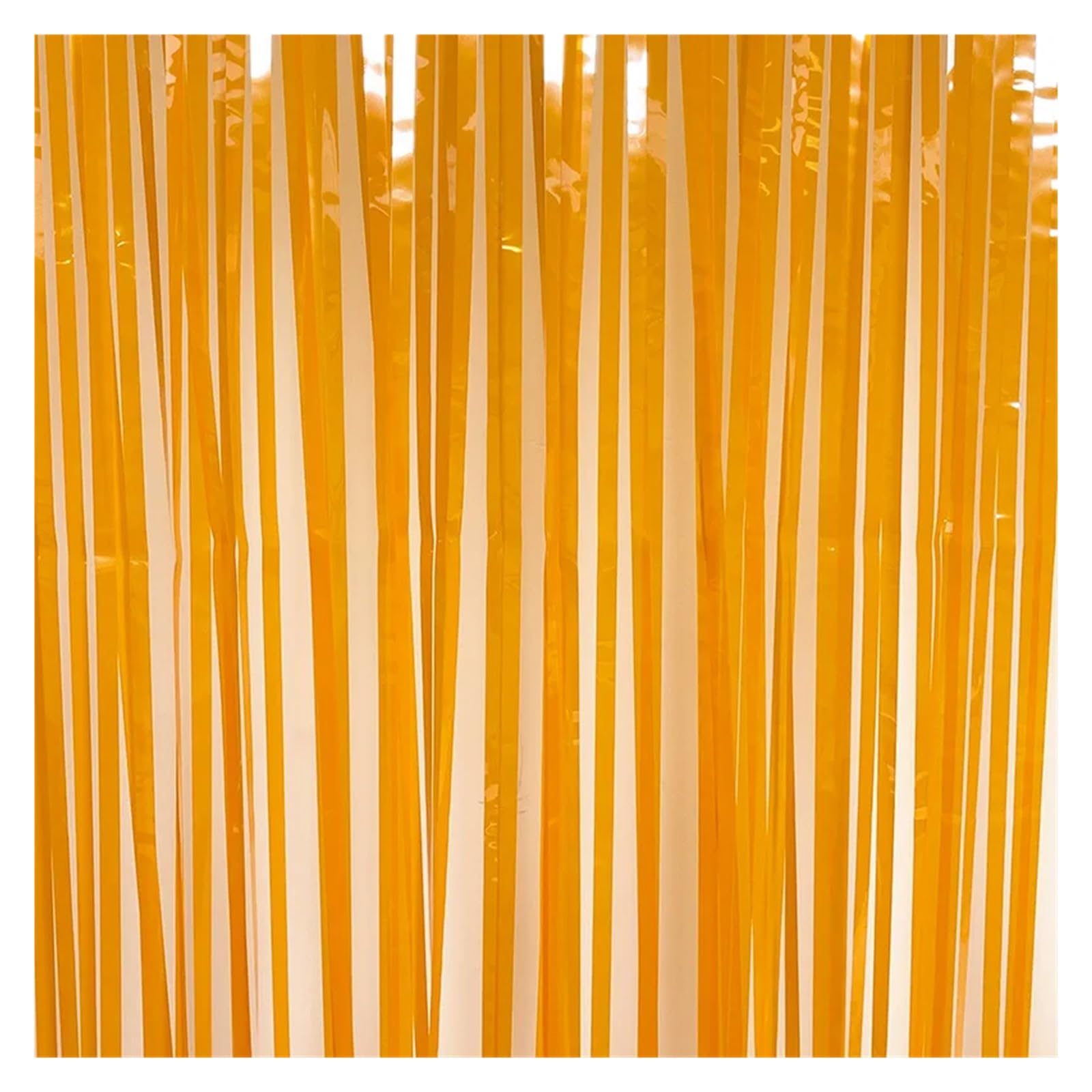 EnxJire Fringe Backdrop Curtain Foil Fringe Curtains Photo Booth Backdrop Wedding Party Decoration Rainbow Streamers(Orange,1pc)