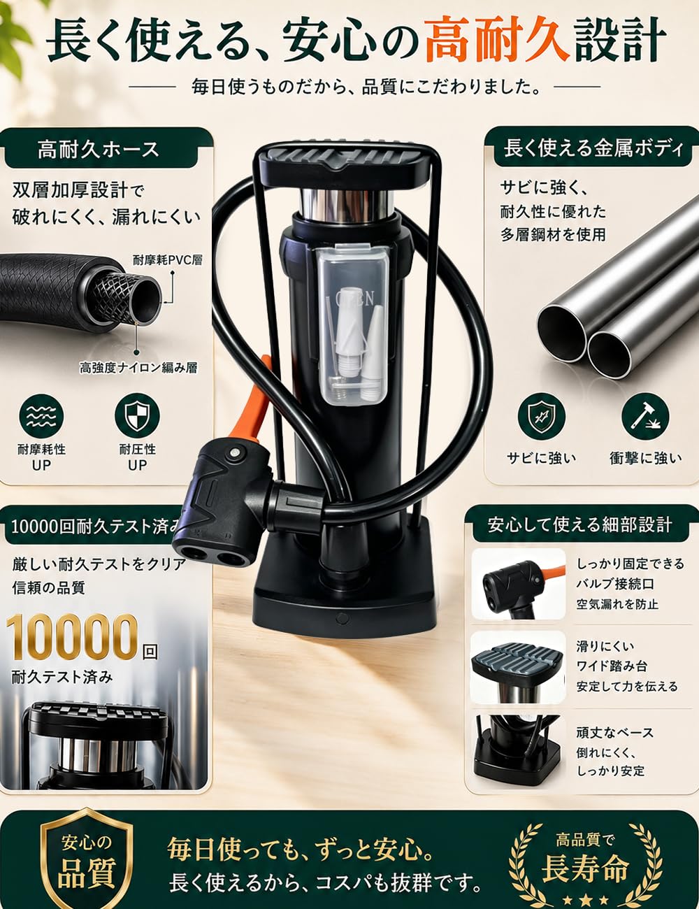 Amazon | 自転車 空気入れ 仏式 ポンプ用小物 くうきいれ 仏/英/米式