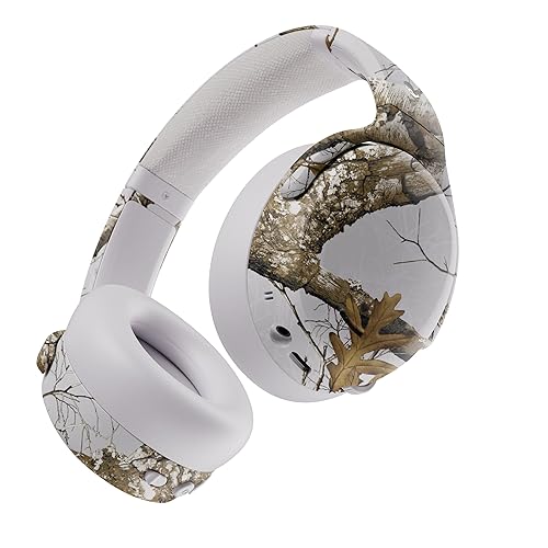 Skullcandy Crusher ANC 2 Over-Ear Noise Canceling Wireless Headphones with Sensory Bass, 50 HR Battery, Skull-IQ, Alexa Enabled, Microphone, Works with Bluetooth Devices - Realtree Edge White - REALTREE EDGE WHITE