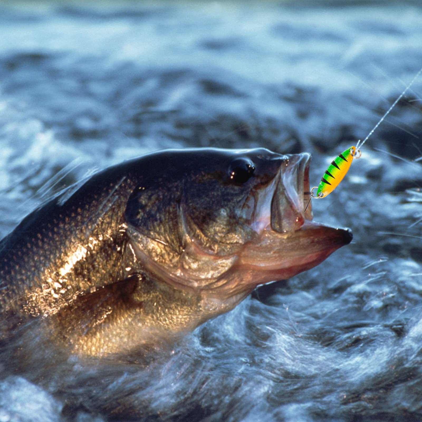 Esche Artificiali Da Pesca 16 Pezzi - Cucchiaini Rotanti Per Trota, Luccio, Persico - Foto 5