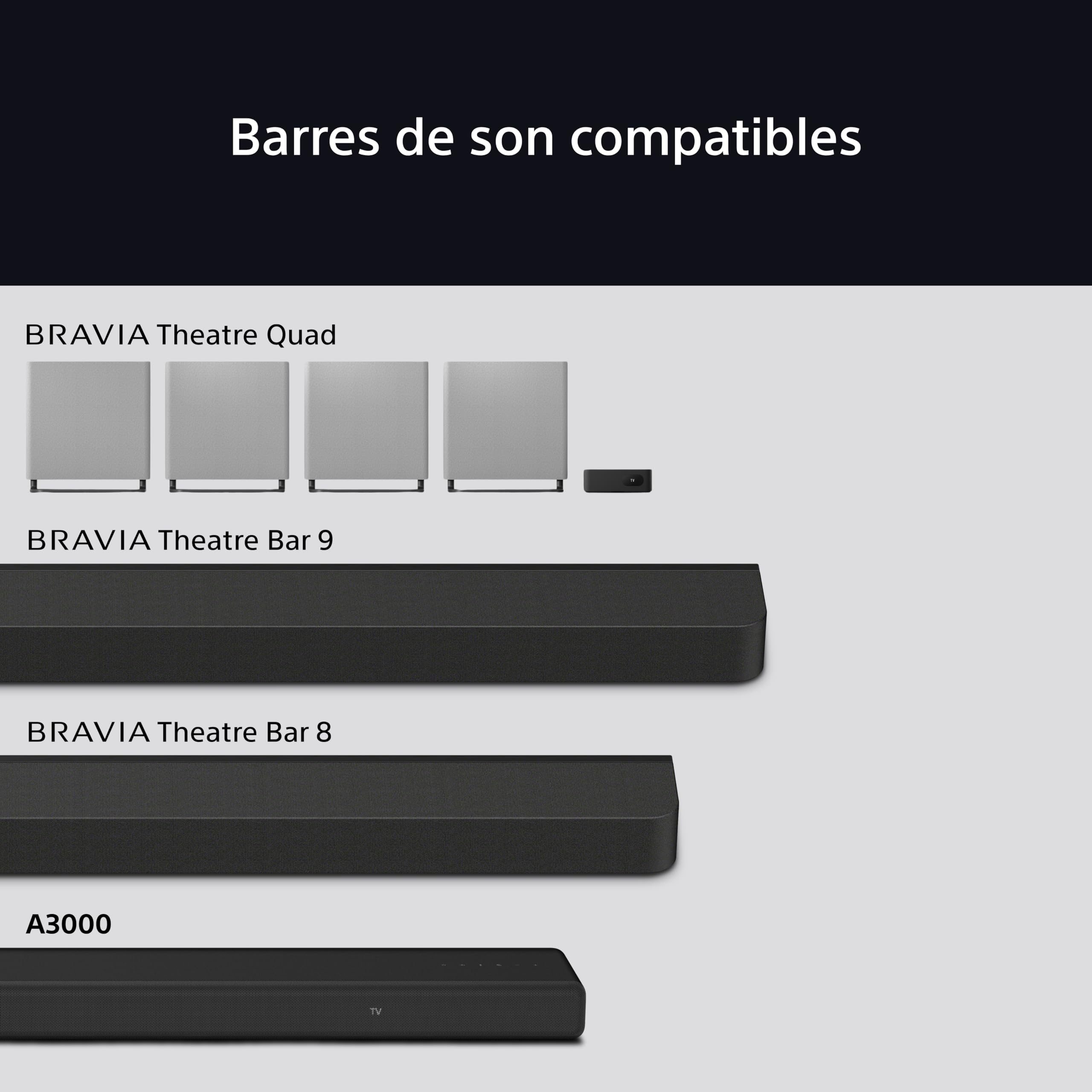 Caisson de Basses sans Fil Sony BRAVIA Theatre Sub 7 - Basses Profondes de 100 W | Installation et contrôle faciles | Compact | Style 2 Voies | Design Assorti aux Barres de Son et aux Enceintes