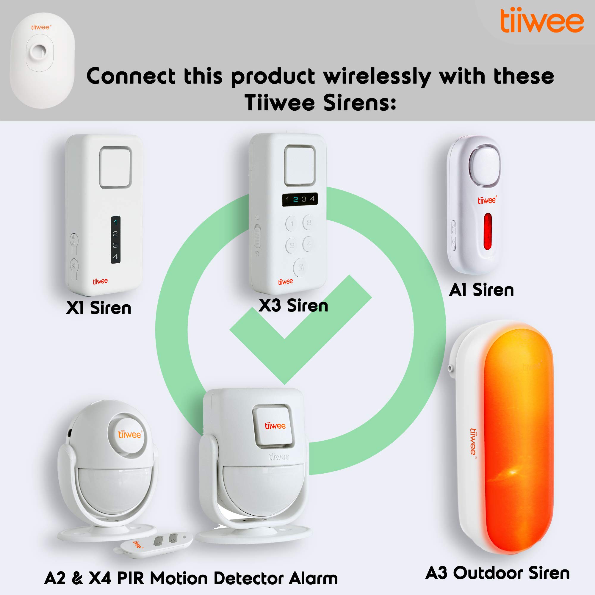 tiiwee Sensor de Movimiento PIR Outdoor IP54 TWPIR03