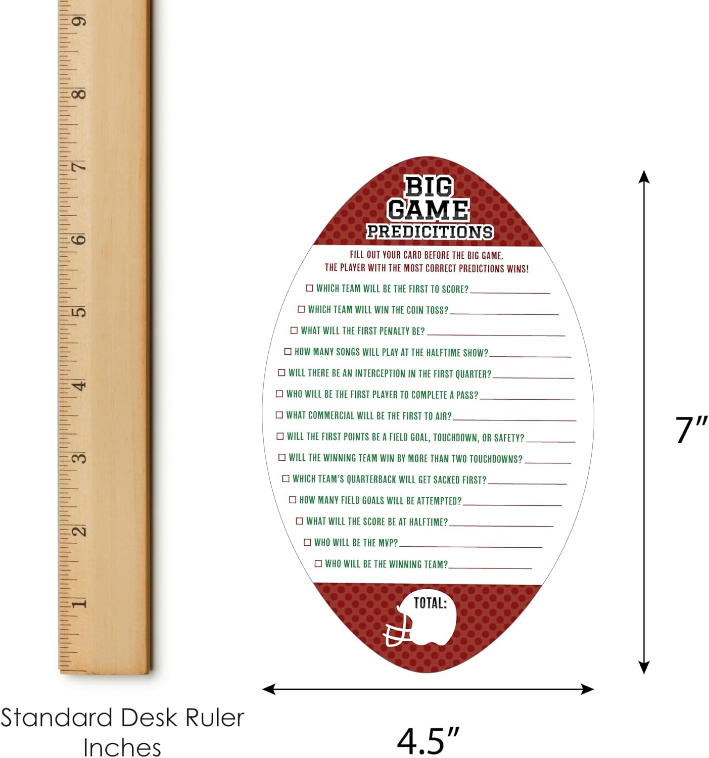 Big Dot of Happiness The Big Game - 2-in-1 Football Party Cards - Activity Duo Games - Set of 20 - Image 8
