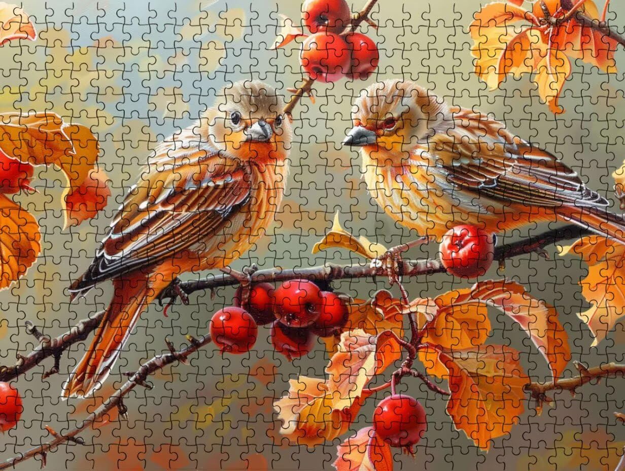 Puzzle per Adulti 2000, Uccello Ciliegio, legno Classico Puzzles LDYQS6-670