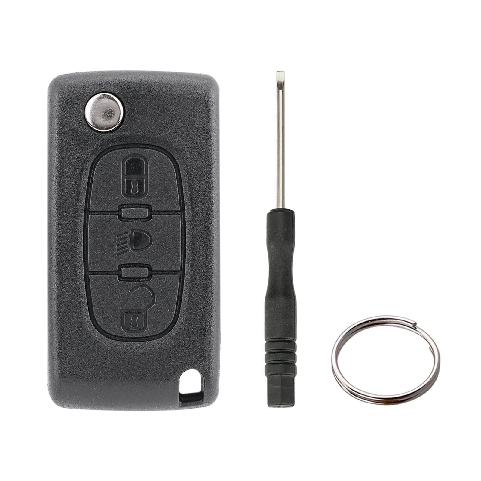 3 Tasten Auto Schlüssel Gehäuse CE0523 Für Peugeot 207 307