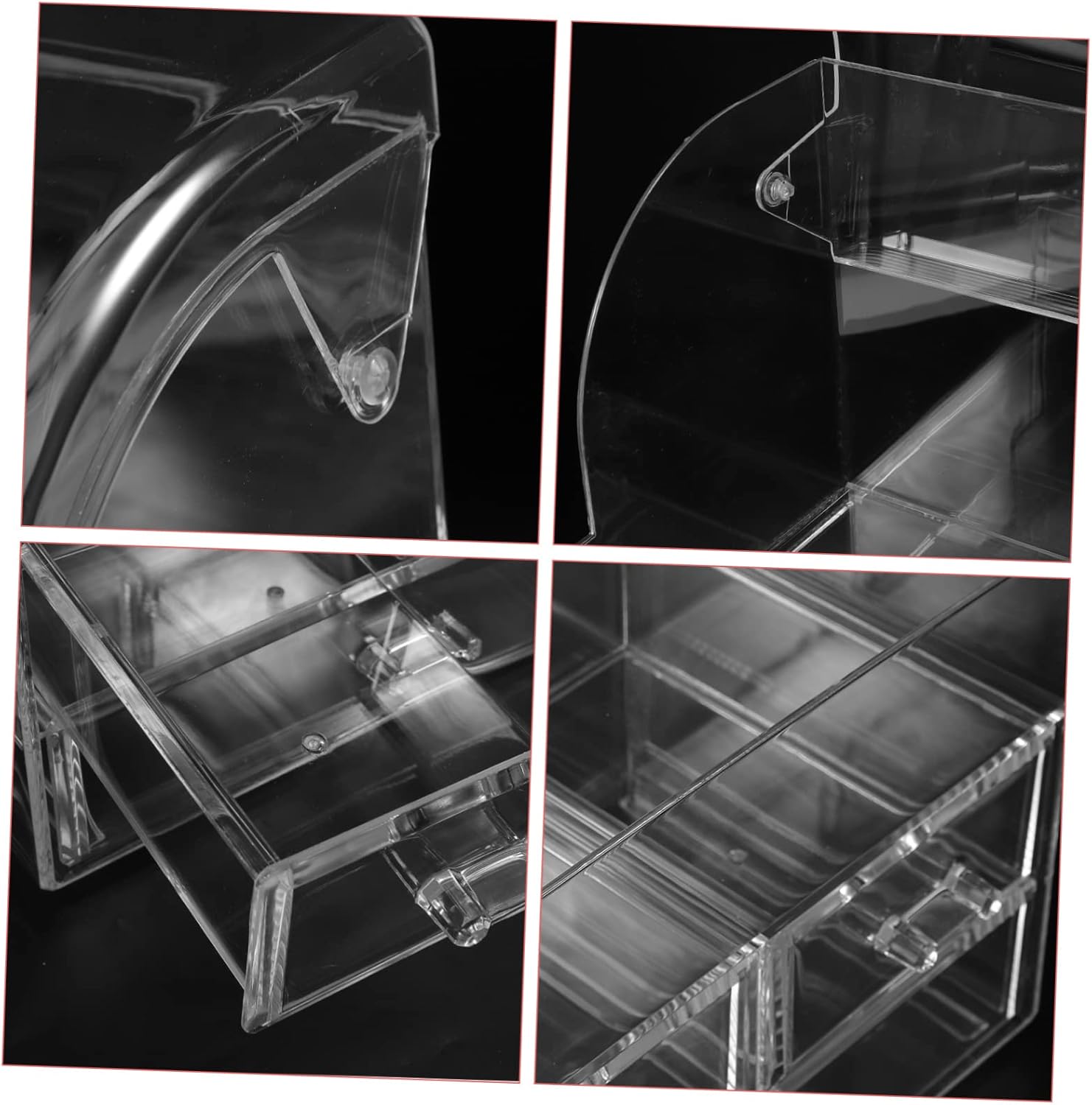 Desktop Drawer-type Makeup Organizer Jewelry Storage Box Compact and Lightweight Cosmetic Display Cabinet for Home Use