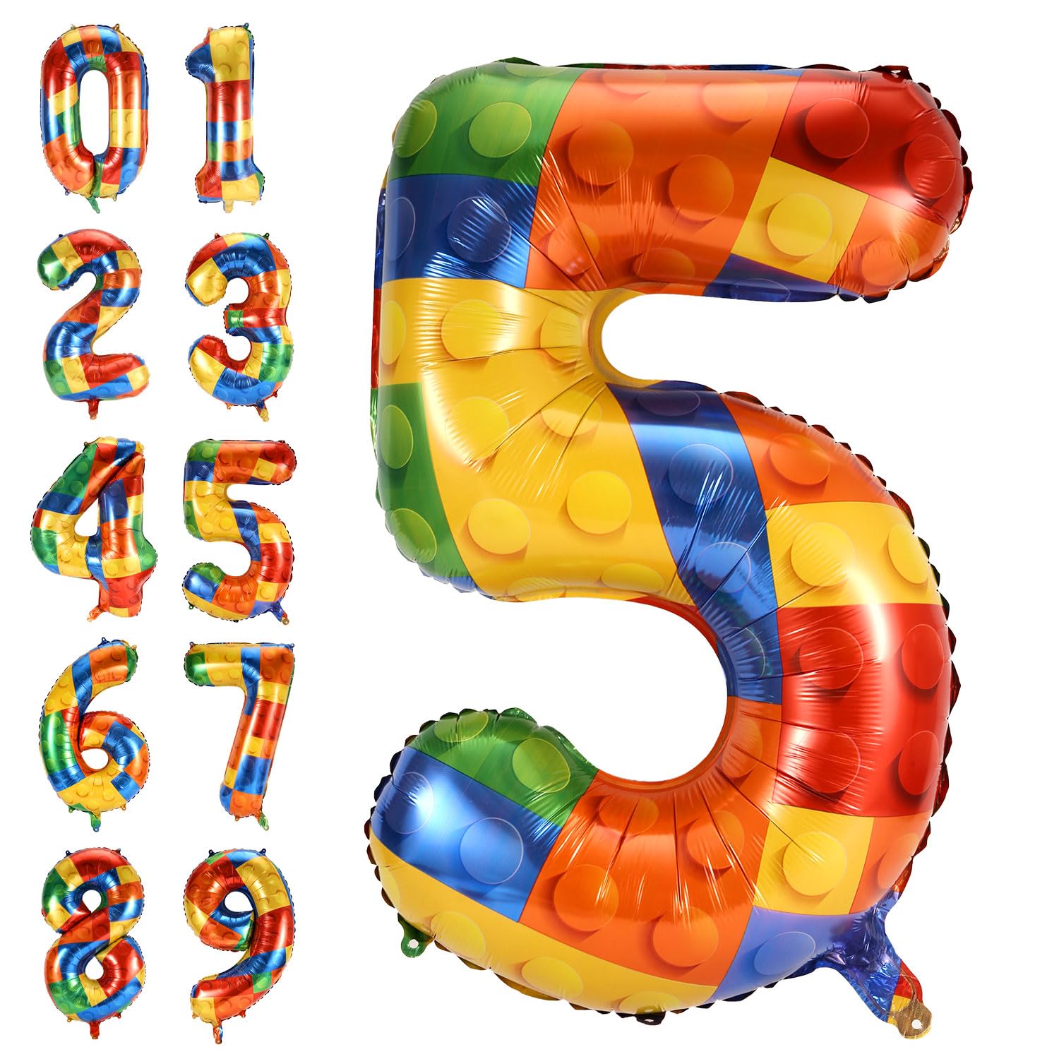 XIHIRCD Palloncino da Costruzione 81cm Mylar con Foil di Elio Grande per Feste a Tema per Bambini Decorazioni per Feste di Compleanno per Ragazzi e Ragazze (1