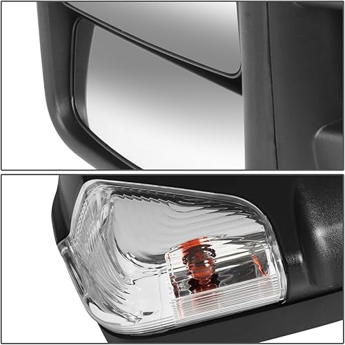 Miniatura 6 de Auto Dynasty Espejo retrovisor lateral izquierdo con conductor+calefactable+LED de estilo OE compatible con Mercedes Benz Dodge Sprinter 10-14