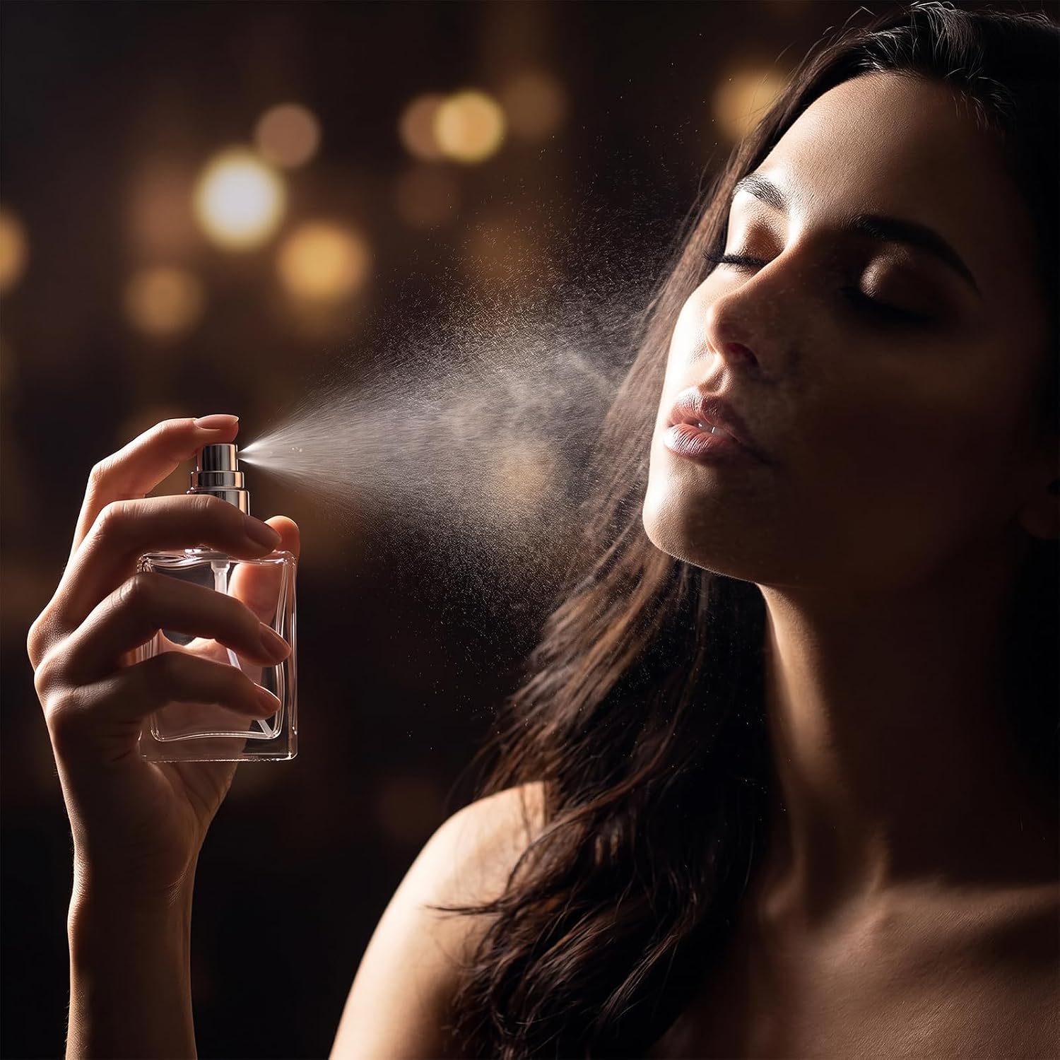 24 Pack Refillable Perfume Bottle Clear Glass Fine Mist Atomizer Spray Bottles Empty Perfume Bottles 15ml Portable Square Design with Funnels Droppers