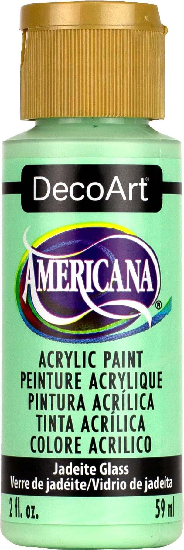 Deco Art Americana Paint 2 OZ, us:one size, Jadeite Glass -Mint Green