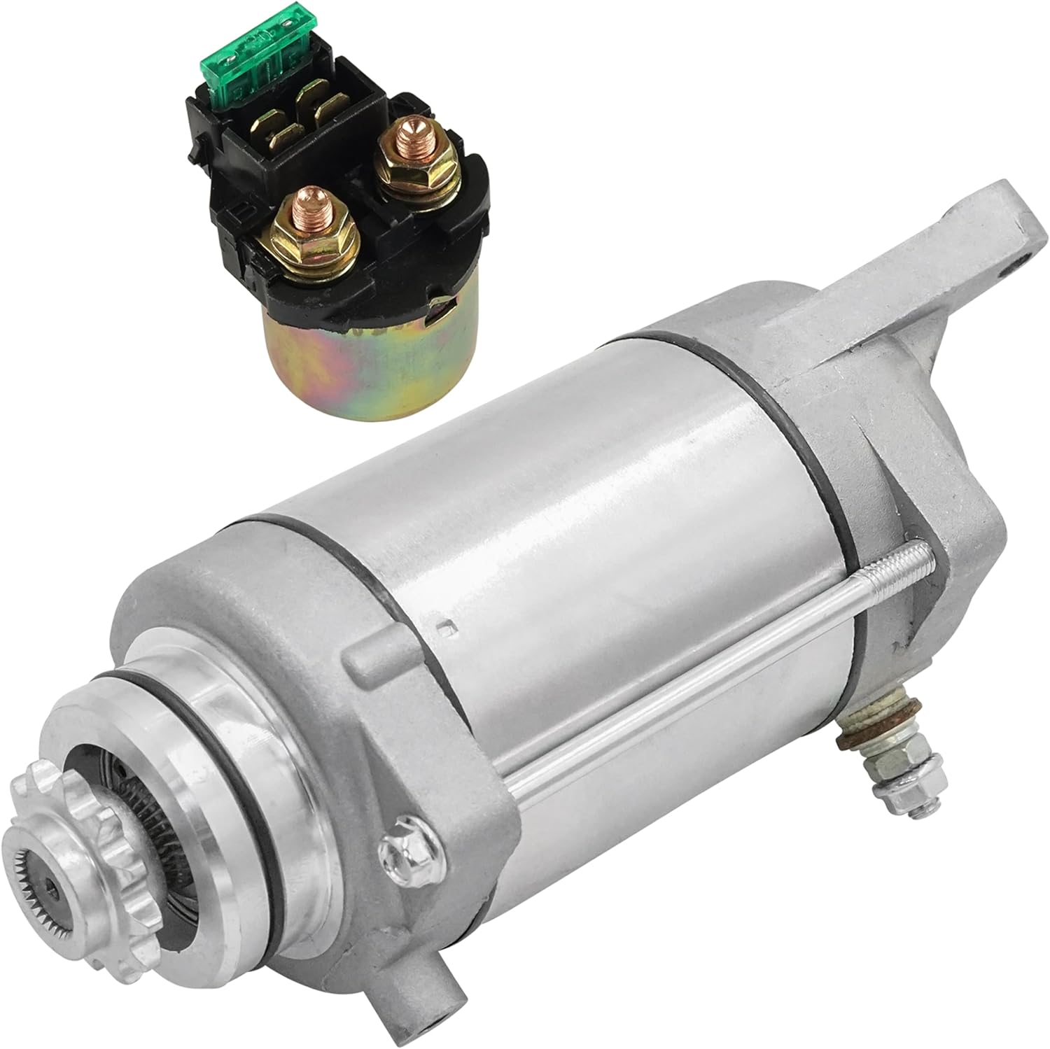 Caltric Starter & Solenoid Relay Compatible With Kawasaki EN500 Vulcan 500 1990-1996 / EX500 Ninja 500 1988-2009