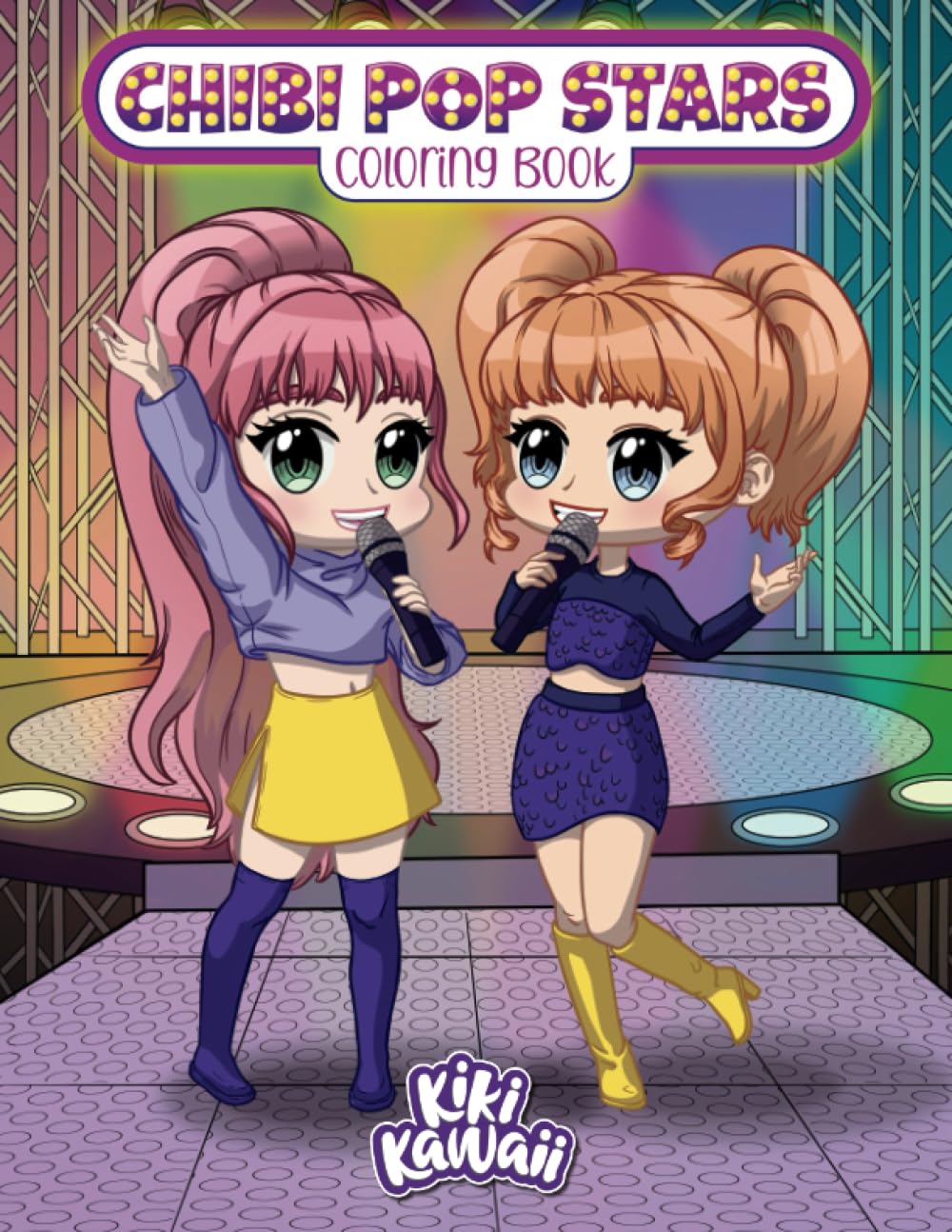 Chibi Pop Stars Coloring Book: Cute And Fun Kawaii Coloring Book Of Pop And K-Pop Chibi Characters For Kids, Teens, And Adults