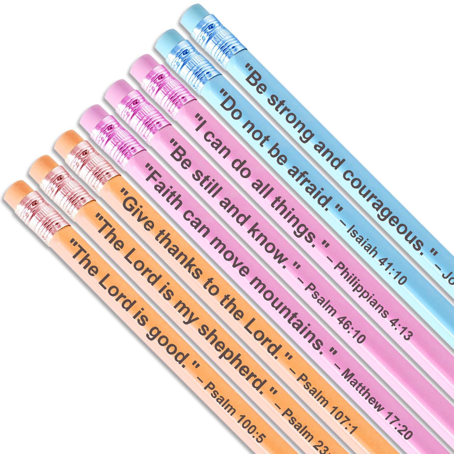 GIFTSFARM Regalos cristianos para mujeres, regalos inspiradores para mujeres, lápices de versículos de la Biblia, regalos para mamá, regalo de graduación, bonitos lápices pastel, regalos de cumpleaños