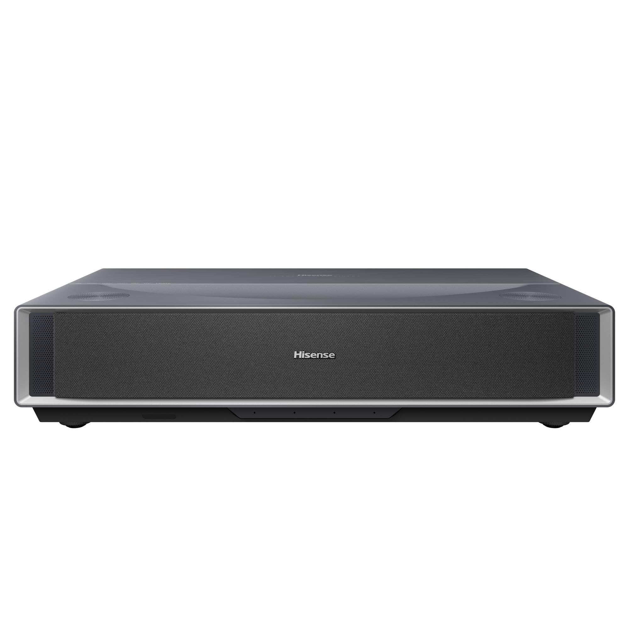 Hisense PT1SE - Proyector Laser Tricroma UHD 4K Smart TV Tiro Ultra Corto, de 80" a 150", 2300 Lumen, HDR10, Contraste Nativo 3000:1, Dolby Vision, Dolby Atmos, IMAX Enhaced, Smooth Motion, 3xHDMI 2.1