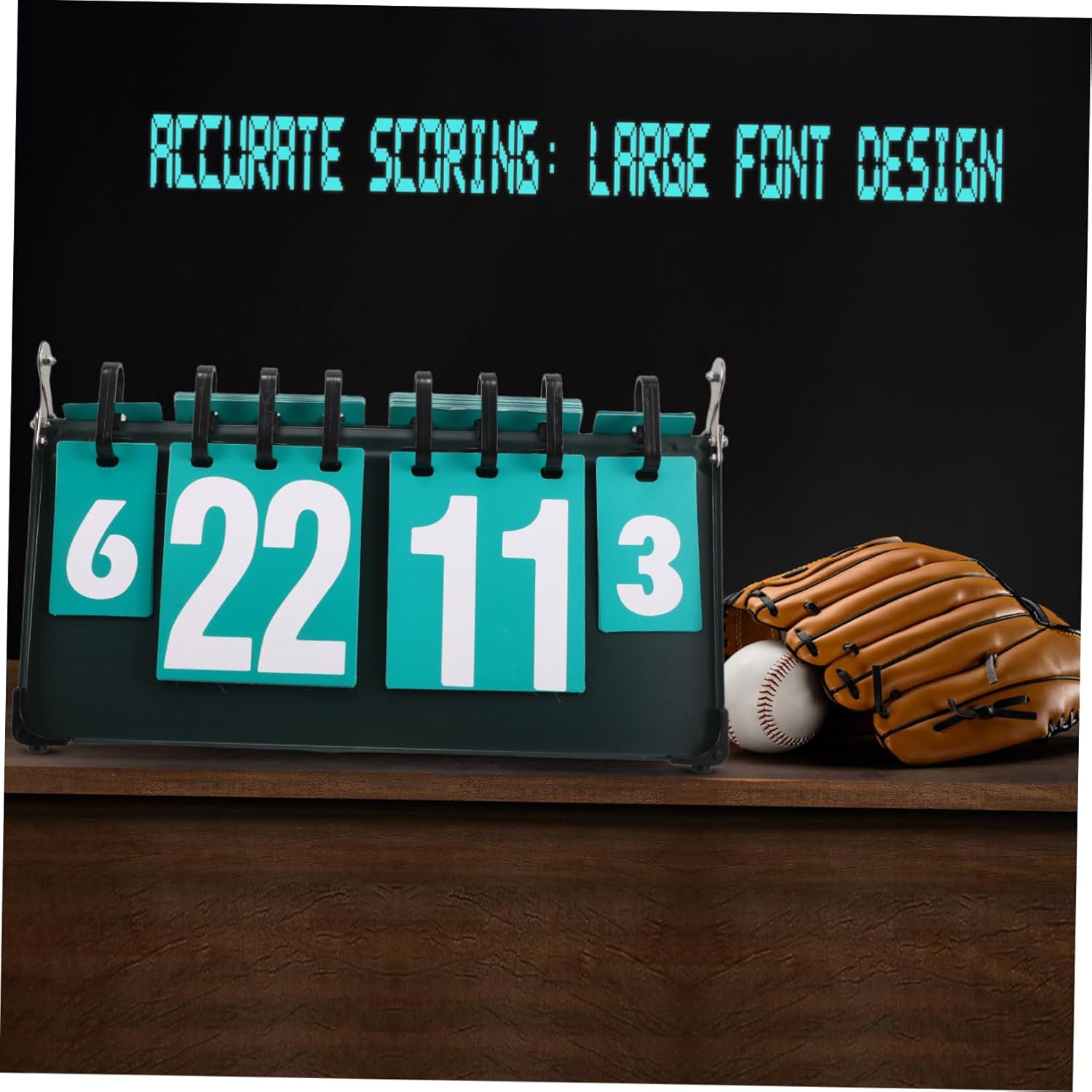 Kisangel Steel Plate Competition Scoreboard Digital Sports Scorekeeper Large Numbers