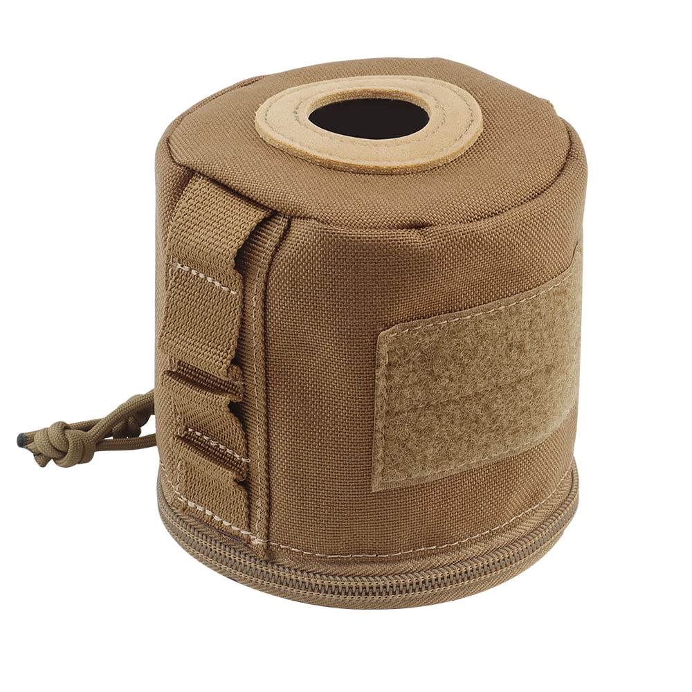 KooingTech Toilettenpapierhalter Für Camping – Katzensicher, Faltbar – Aus Polyester, 14,5 X 10,9 Cm – Mit Aufhänge-Ösen & Reißverschluss
