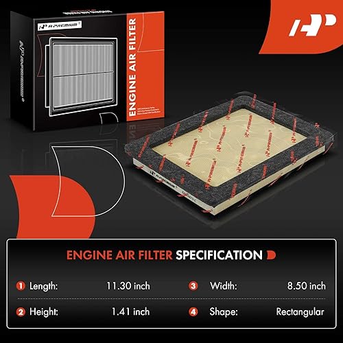 Miniatura 2 de A-Premium Filtro de aire de motor compatible con Ford F-150 2004-2008, F-250 F-350 Super Duty 2005-2007, Expedition y Lincoln Navigator 2005-2006,