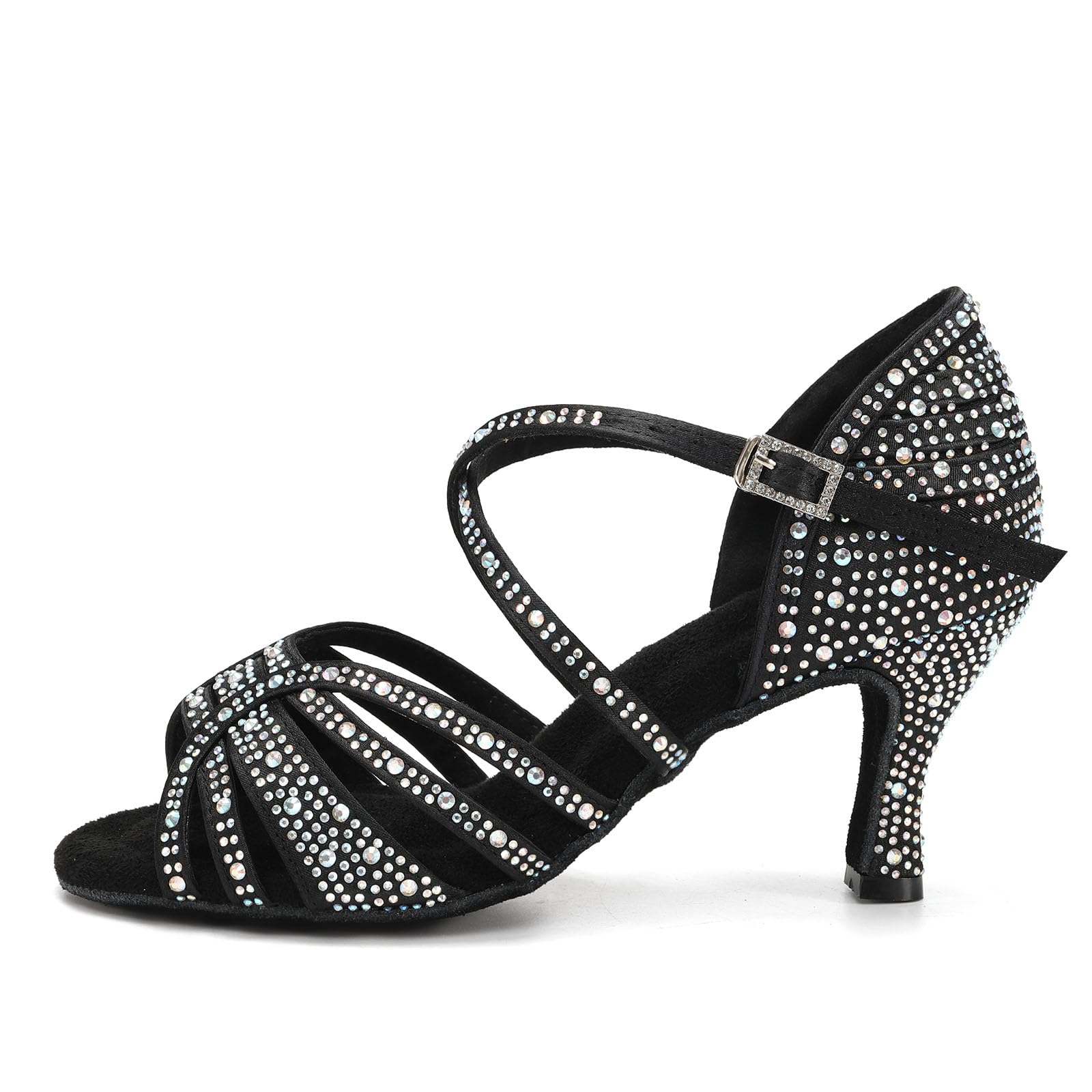 HROYL Zapatos de Baile Latino Mujer Salsa y Bachata Zapatos Baile de Salón,Modelo YCL356 — view 12