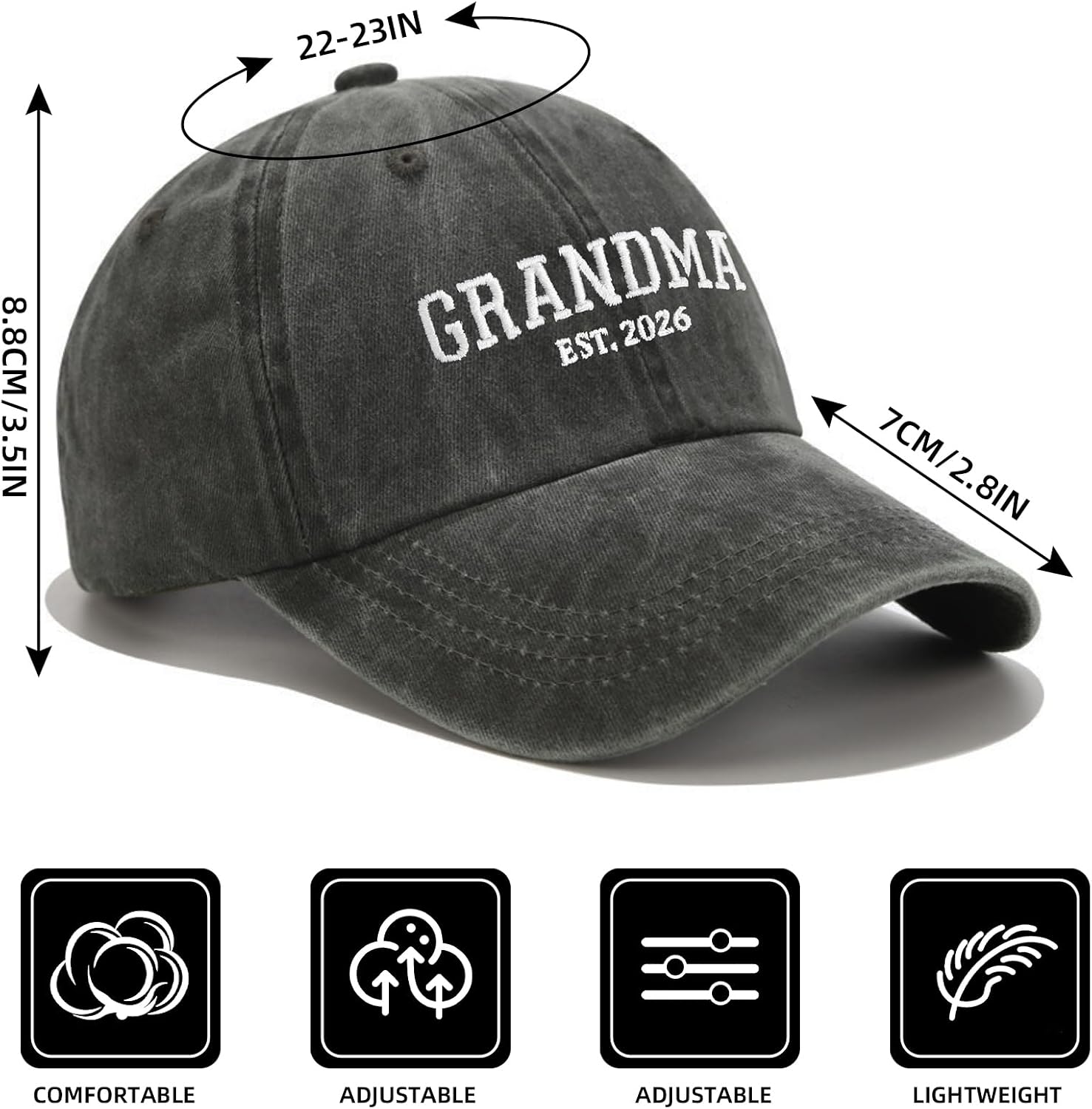Embroidered Baseball Cap - Gifts for Family, Friend