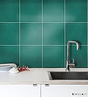 Vista 3 de Como Bleucoin - Calcomanías de vinilo autoadhesivo para azulejos de cocina y baño, resistente al agua y extraíbles, para un cambio de imagen