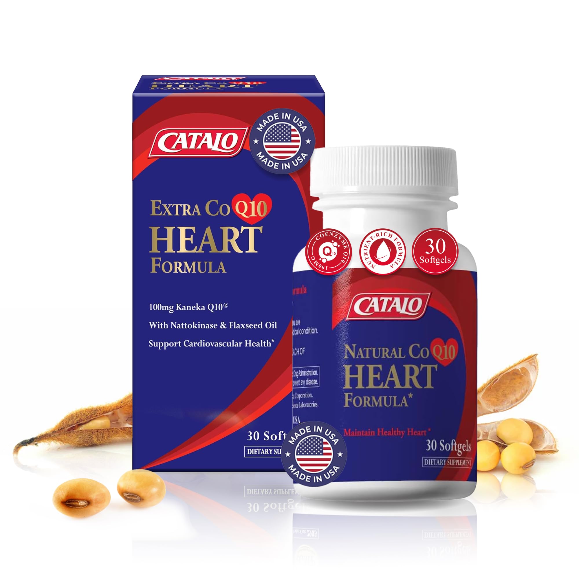 Amazon.com: CATALO Extra CoQ10 Formula - 100mg Coenzyme Q10