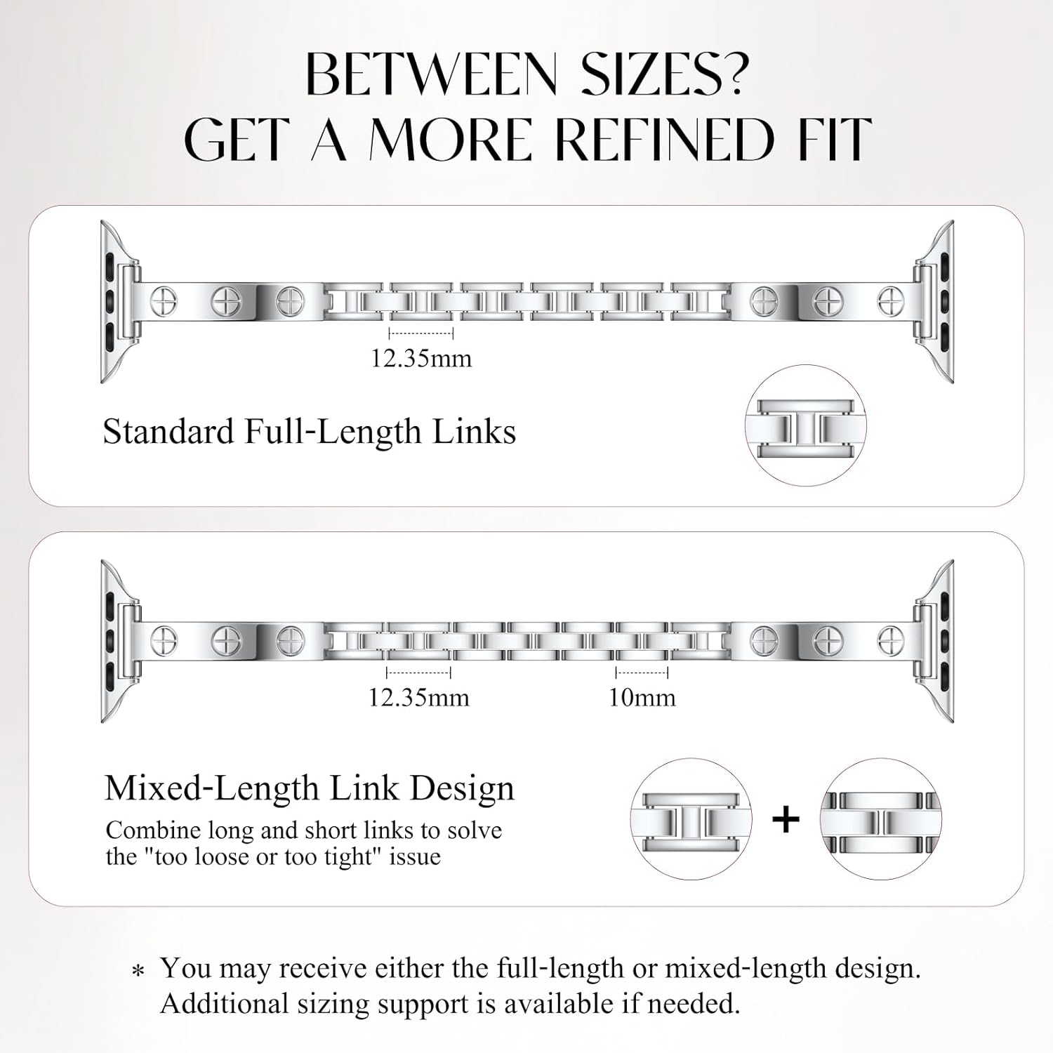 Missair Slim Bands Compatible with Apple Watch 38mm 40mm 41mm 42mm 44mm 45mm 46mm 49mm for Women, Thin Bracelet Dressy Designer Stainless Steel Metal Strap for iWatch Series 11 10 9 8 7 6 5 4 SE Ultra - Image 4