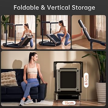 WalkingPad Folding Treadmill, 2 in 1 Walking Pad with Handle for Home