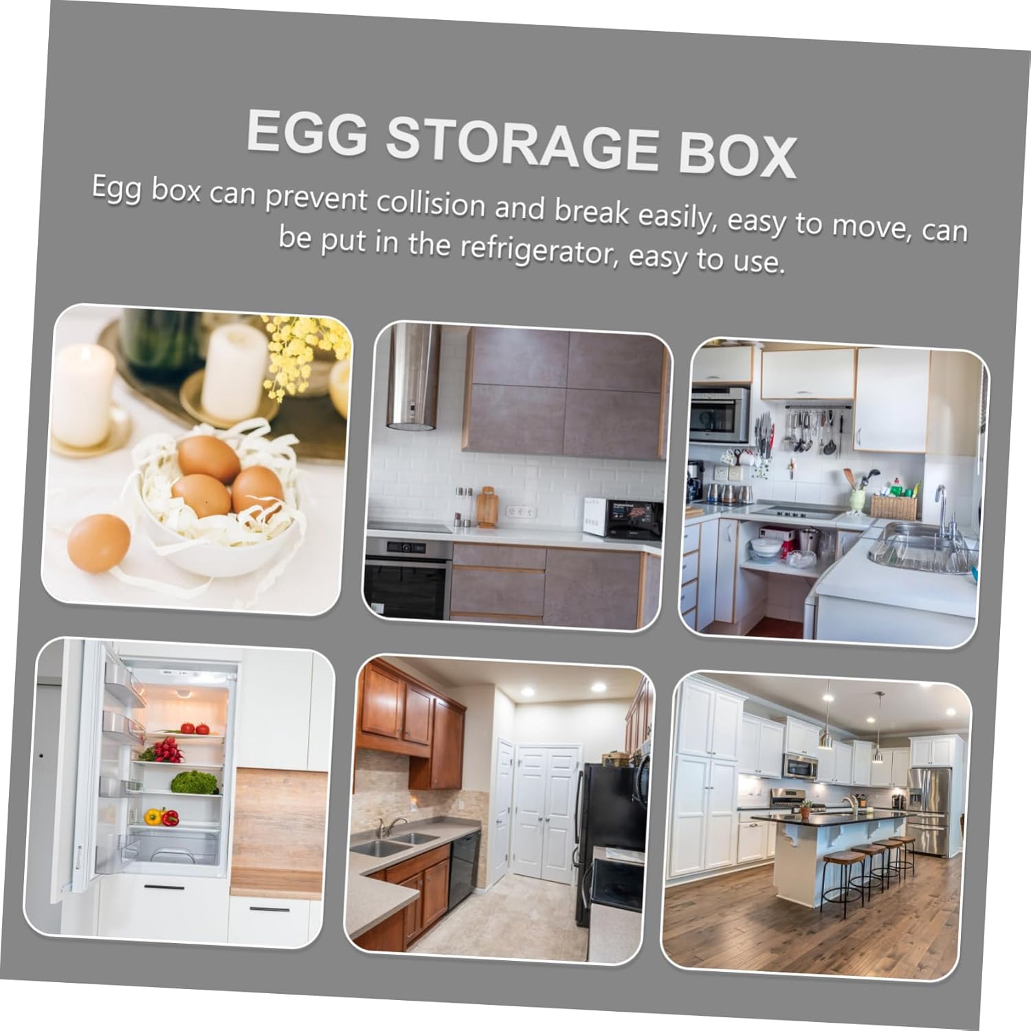 Automatic Scrolling Egg Holder Egg Storage Container for Refrigerator Durable Egg Tray with Smooth Edges Accommodates Eggs Easy